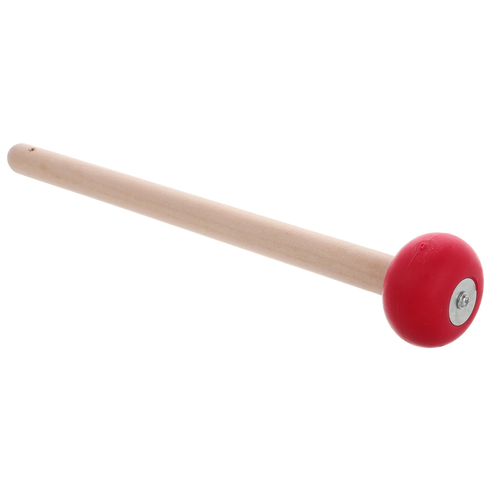 Traditional Chinese Wooden Mallet for Gong Rubber Tip Percussion Drum Sticks Comfortable Ergonomic Handle for Copper Gong