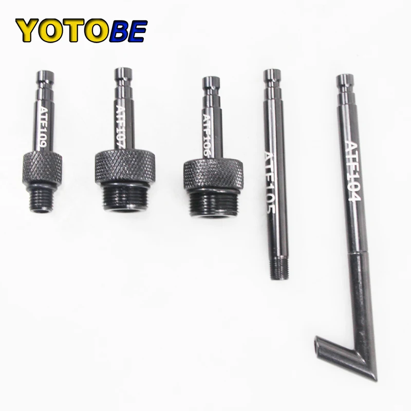 4/5pcs DSG 01J 09G CVT 722.9 Car Transmission Fluid Oil Filling Filler Adapter Oil Filler Gearbox Connector For VW Audi Benz