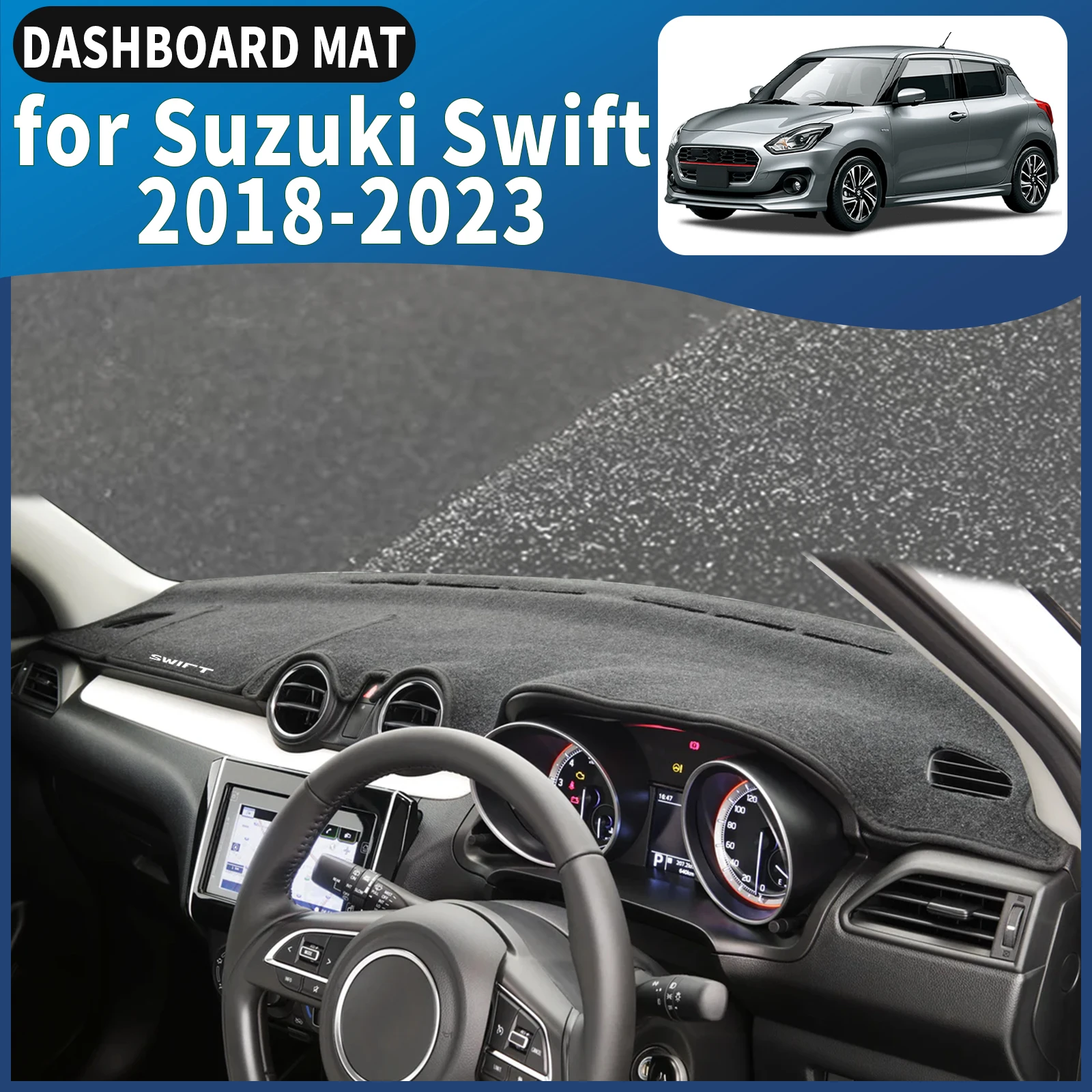 

fit for Suzuki Swift 2018 2019 2020 2021-2023 Car Accessories DashMat Sunshade Dashmat Protective Carpet Dashboard Cover Pad