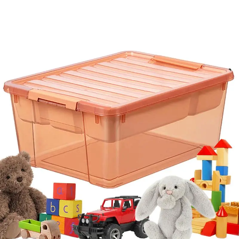 Toys Storage Organizer Bins toiletry holder multifunctional container  Bricks Bins Box with Lid Stackable Clear Latch Boxes