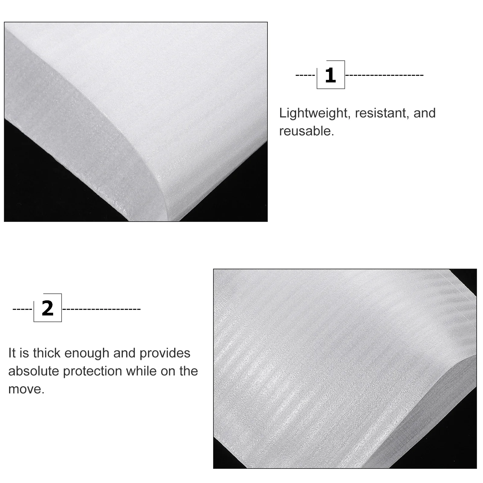

100 Pcs Anti-static Pearl Cotton Bag Pouches Cushion Wraps Baggies Package Bags Cutlery Set Packaging