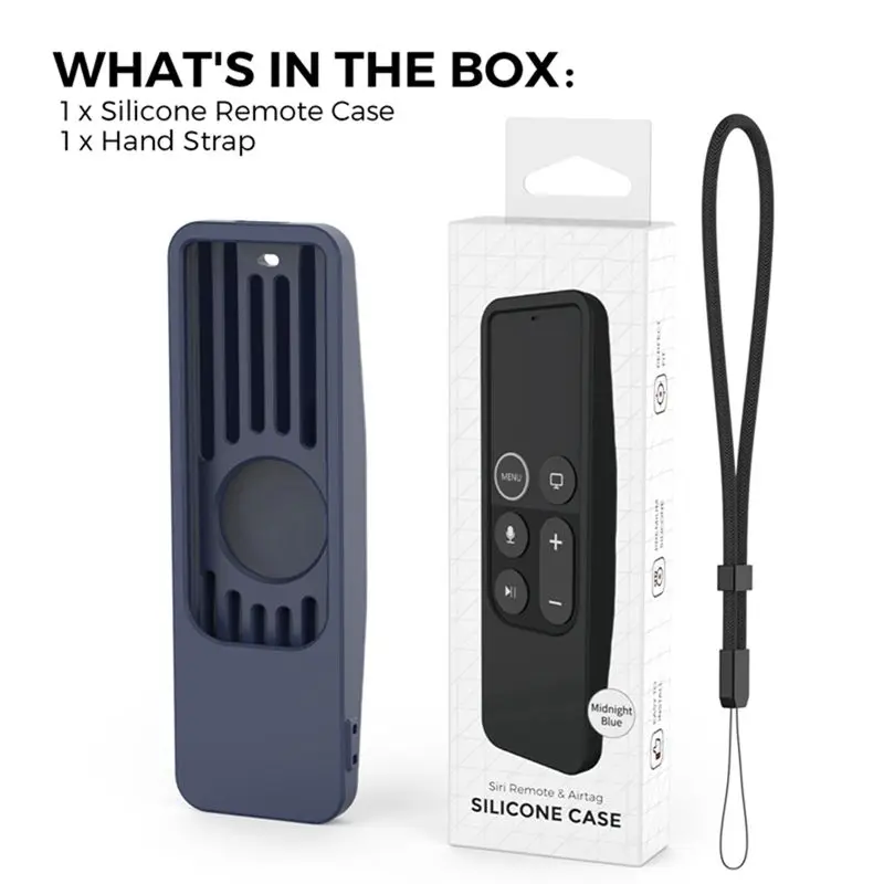 For 2017 HD/4K Remote TV Remote 1St Gen Case with for Anti Slip Silicone Cover, Blue