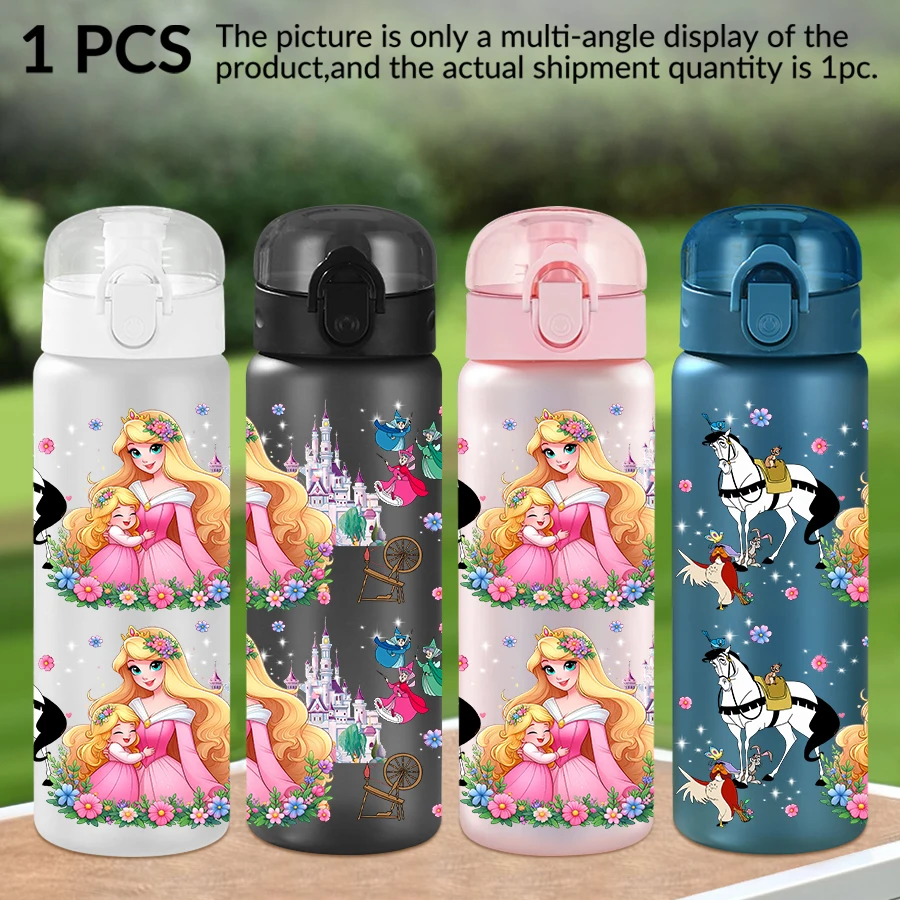 

1Pc Disney Princess Barbie Snow White pattern 26oz plastic water bottle outdoor sports water cup birthday/Homecoming gift
