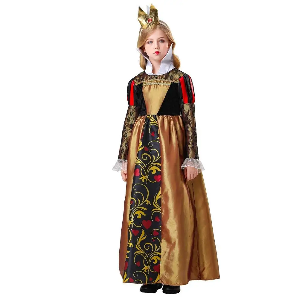 loween Alice in Wonderland Cosplay Red Queen Par Performance Costume orm Parent Child Game Traditional Chinese Clothing