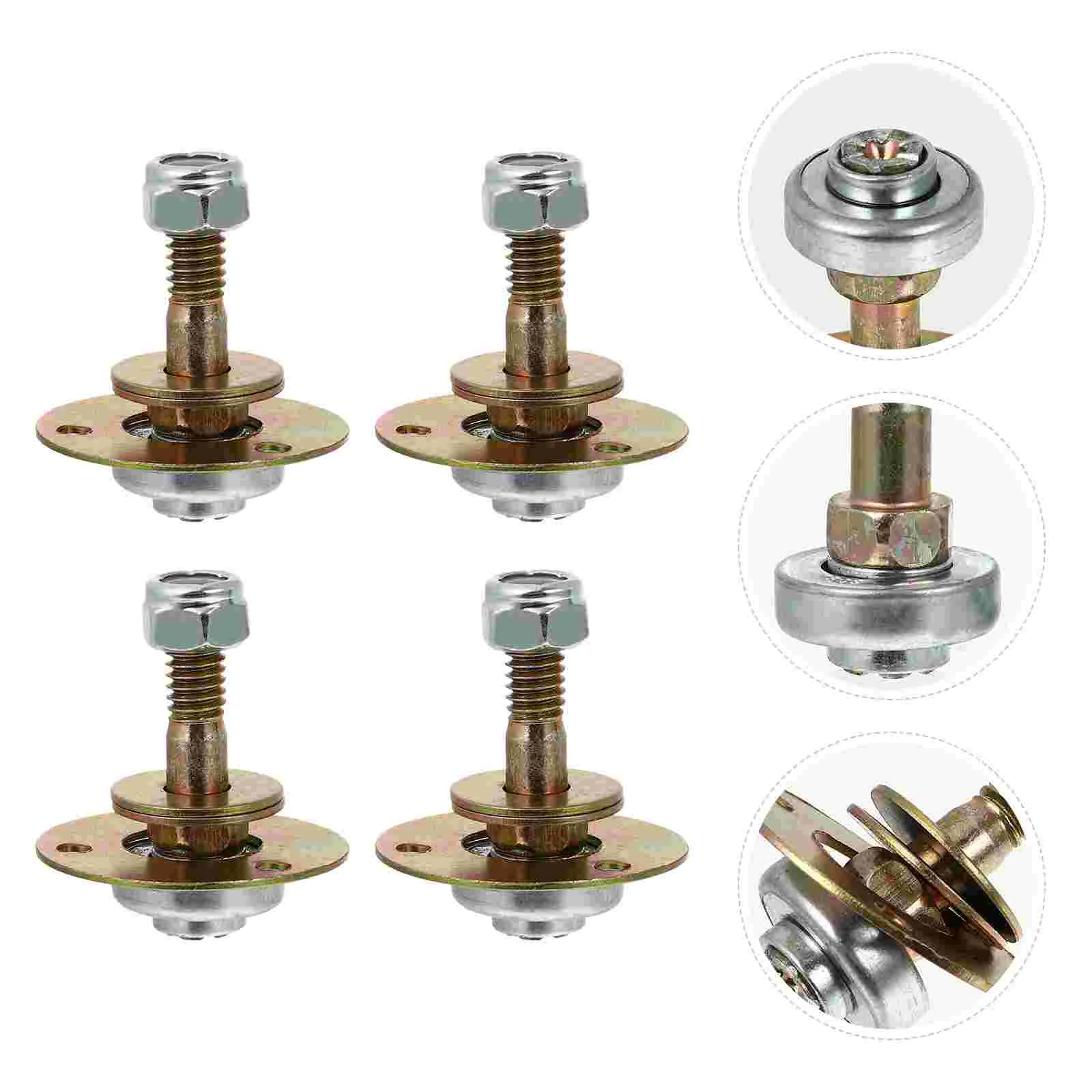 4 Pcs Rocking Chair Bearing Accessories Furniture Part Office Patio Chairs Connector Iron Screws Kits