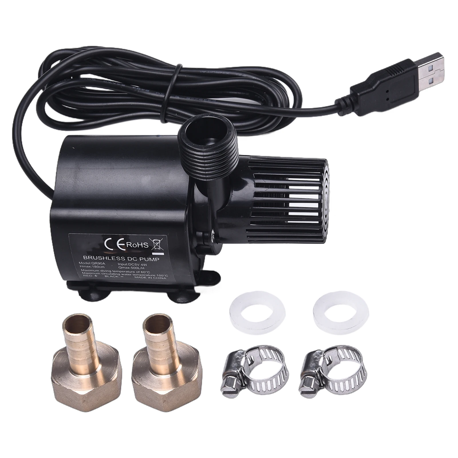 

1 Set 500L/H 4W Submersible USB Mini Water Pump With 1.5m Cable For Aquarium Fountain Water Garden Tabletop Fountain