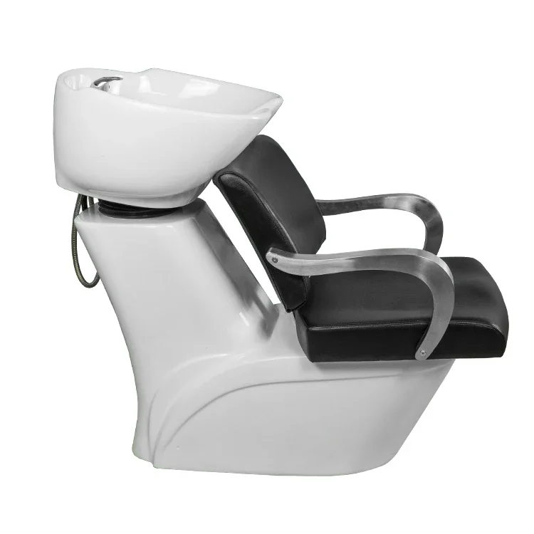 Shampoo Chair Fiberglass Backwash Bowl Barber Chair Spa Salon Equipment Hairdressing Sinks Chair