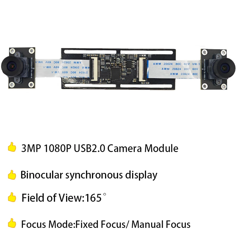 Горячая распродажа 2025 года, OV4689, 3 МП, двойной объектив, USB-модуль, без искажений, 3840X1520, 30 кадров в секунду, синхронизация для 3D-печати VR и сканирования Горячая распродажа 2025 года, OV4689, 3 МП, двойной объектив, USB-модуль, без искажений, 3840X1520, 30 кадров в секунду, синхронизация для 3D-печати VR и сканирования