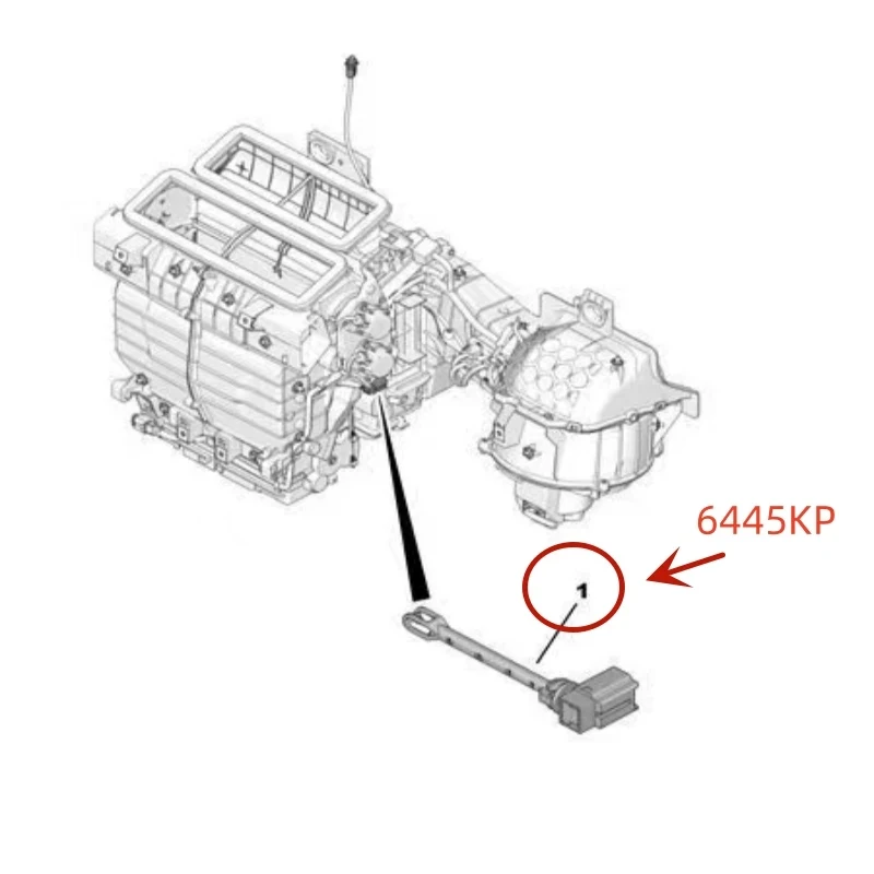 6445KP For Peugeot 206 2008 208 307 807 Partner Citroen C2 C3 C4 Jumpy Xsara C8 Picasso New Genuine Outdoor Temperature Sensor