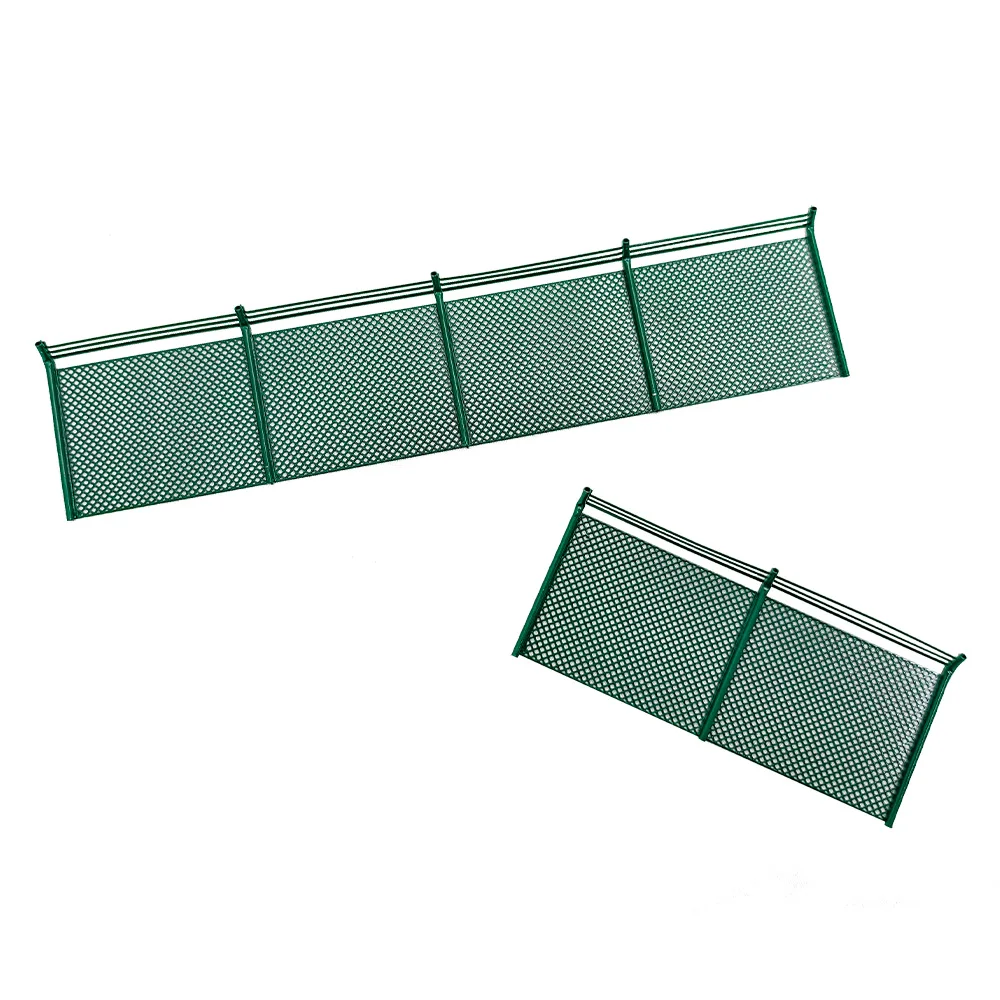 Valla de Metal de simulación de modelo de barandilla ferroviaria en miniatura para diseño de tren HO/fabricación de modelos DIY/paisaje de mesa/Diorama 1 ud.