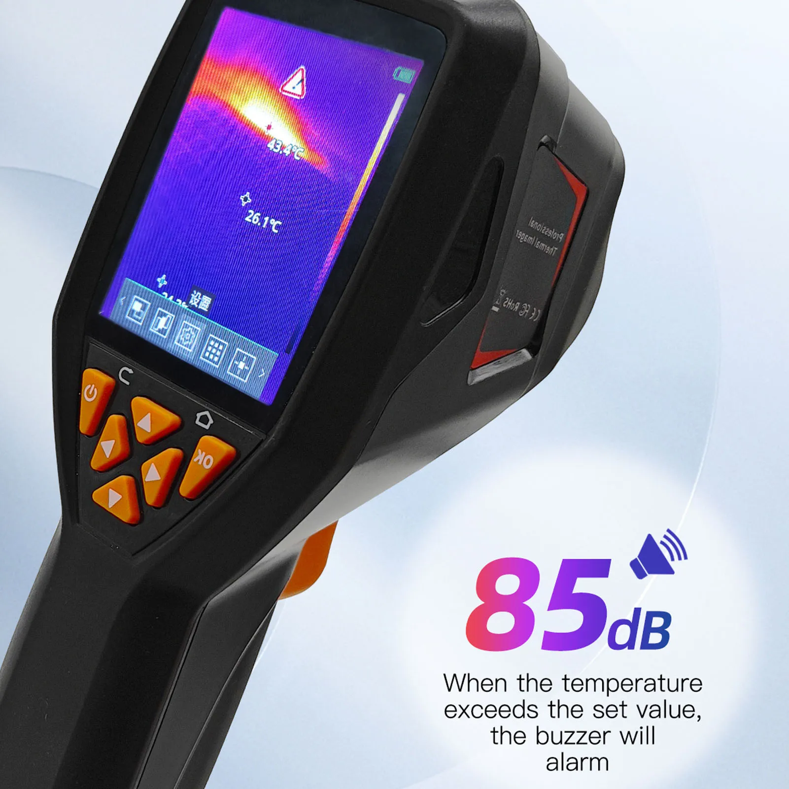 Handheld Infrared Thermal Imager High Accuracy 256 X 192 IR Resolution Thermal Imaging Camera for Construction for Electronics