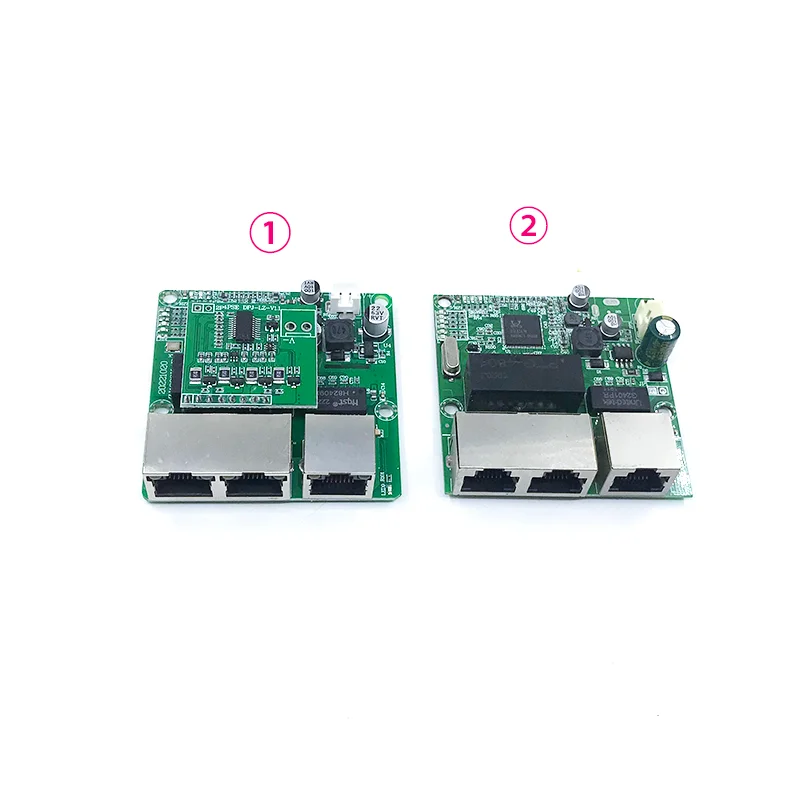 3-port Gigabit POEswitch module is widely used in LED line 3 port 10/100/1000m contact POEport mini switch module PCBA