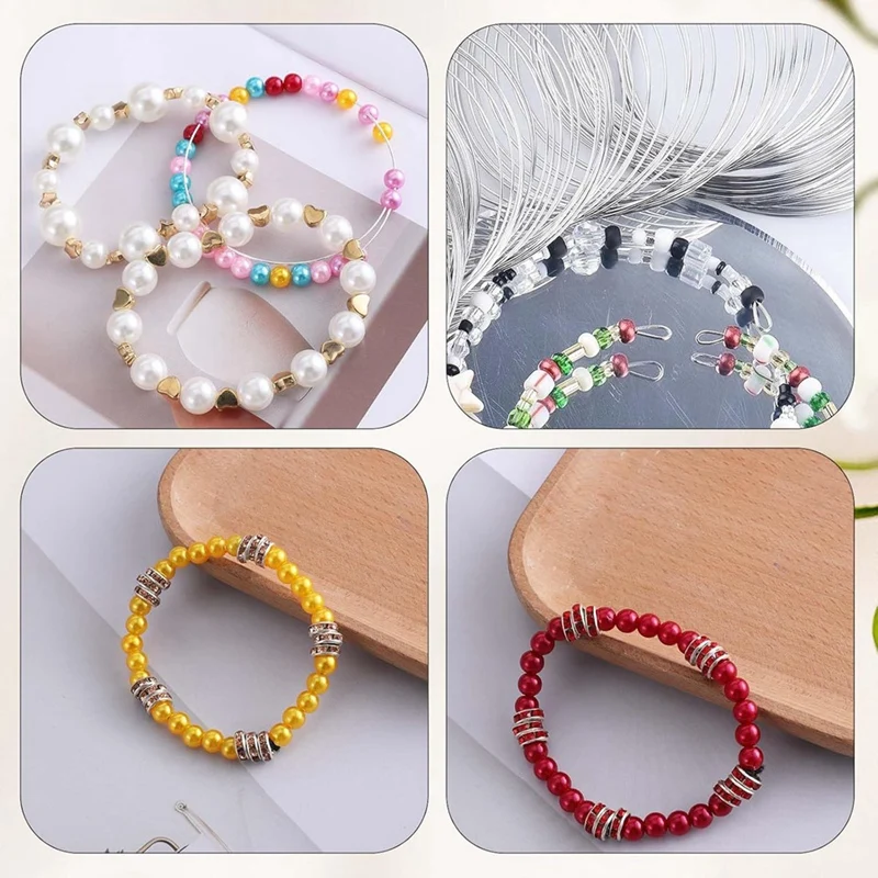 PWS 100 Loop Jewelry Wire, Memory Wire For Jewelry Making Bracelets Beading Wire For Jewelry Making