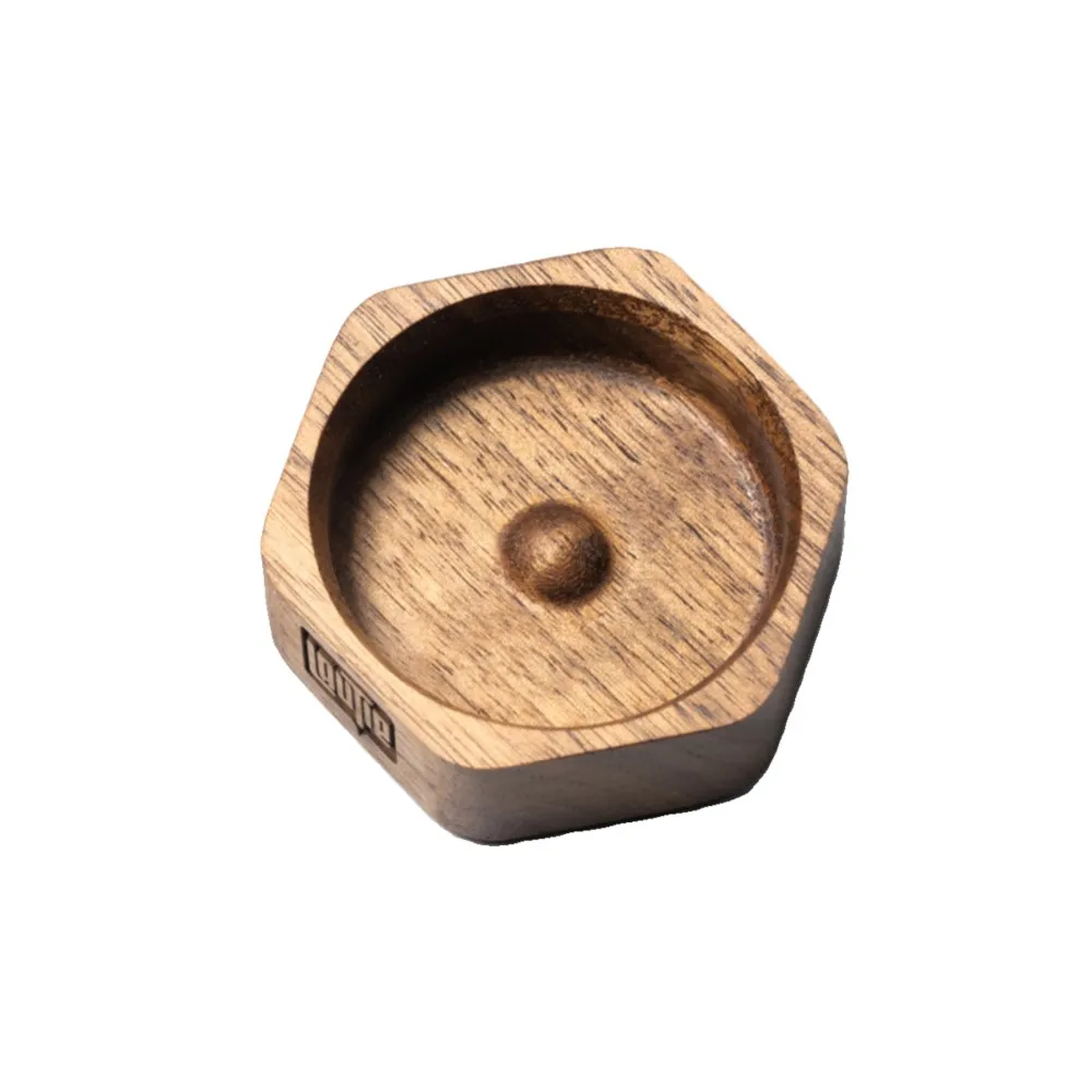 Lautique Noiz C-Nano Black Walnut Base Fidget Spinner, Desktop Ornamentos Decorativos, Acessório