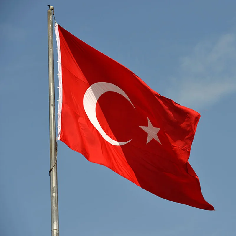 5 Pcs/lot Turkey National Flag 90x150cm Turkey Flag The Republic of Turkey National Flag wholesale
