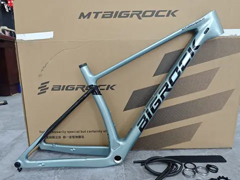 Bigrock fora da estrada quadro de carbono mtb 27.5/29 polegada mountain bike completo carbono através do eixo freio a disco quadro carbono quadro da bicicleta