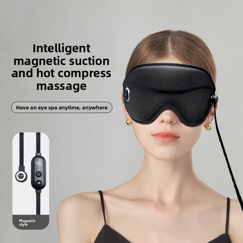 

Eye Mask for Dry Eyes Relief Magnetic Snap Infrared Heat Therapy Washable 3D Eye Cover with Massage and Graphene Heating