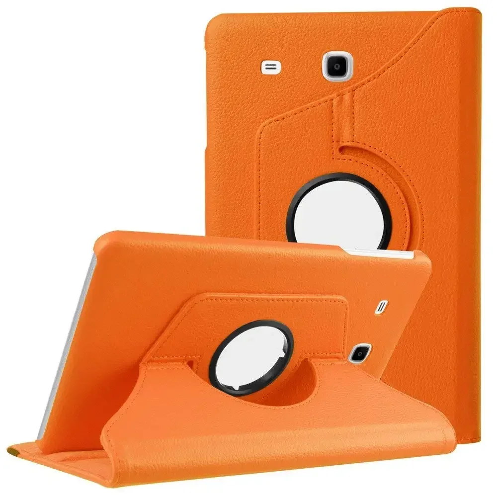 360 graus de rotação capa para samsung tab e 9.6 SM-T560 couro do plutônio capa flip para galaxy tab e 9.6 polegada t560 t561 tablet caso
