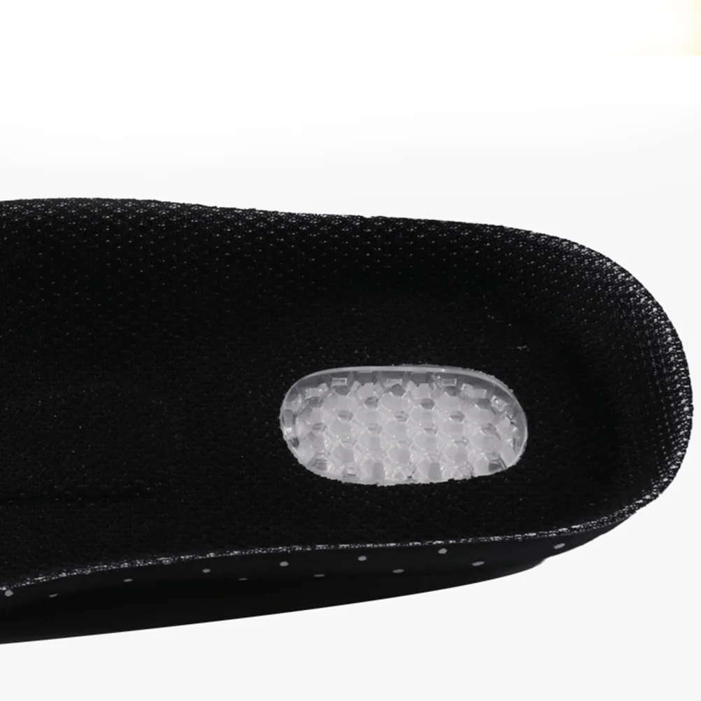 

1Pair Eva Shock Absorbing Insoles Basketball Military Training Breathable Sports Inserts Size S 35-40 Black Sweat Wicking Arch