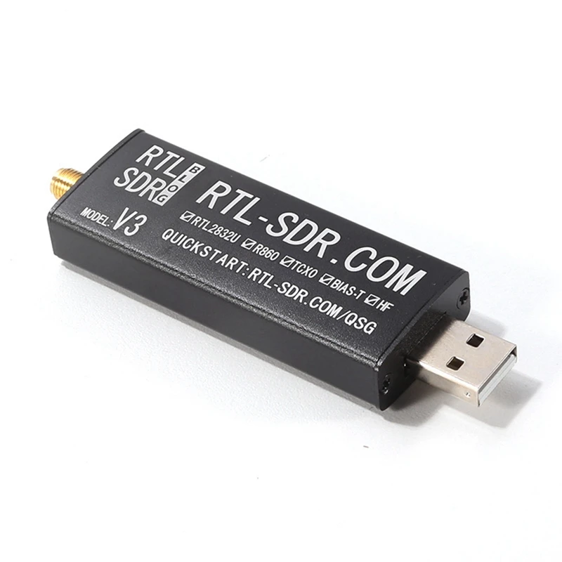 RTL-SDR V3 R820T2 TCXO Black Software Radio SDR Multifunction Convenience Receiver