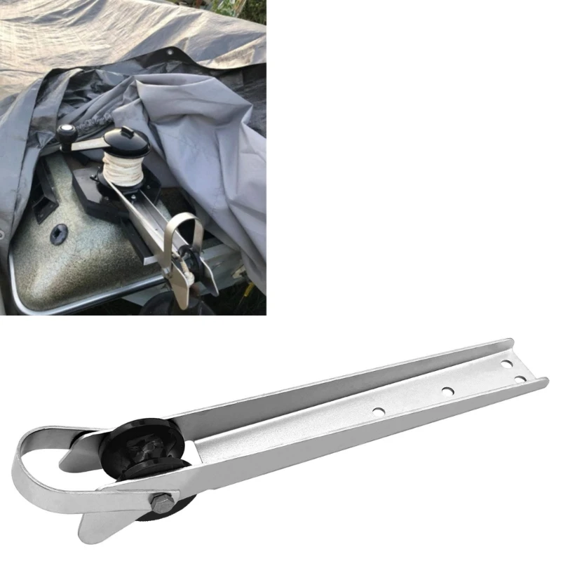 Heavy Duty Support Roller 390Mm Corrosion Resistant 306 Stainless Steel Support Roller Bracket Suitable for Marine Use