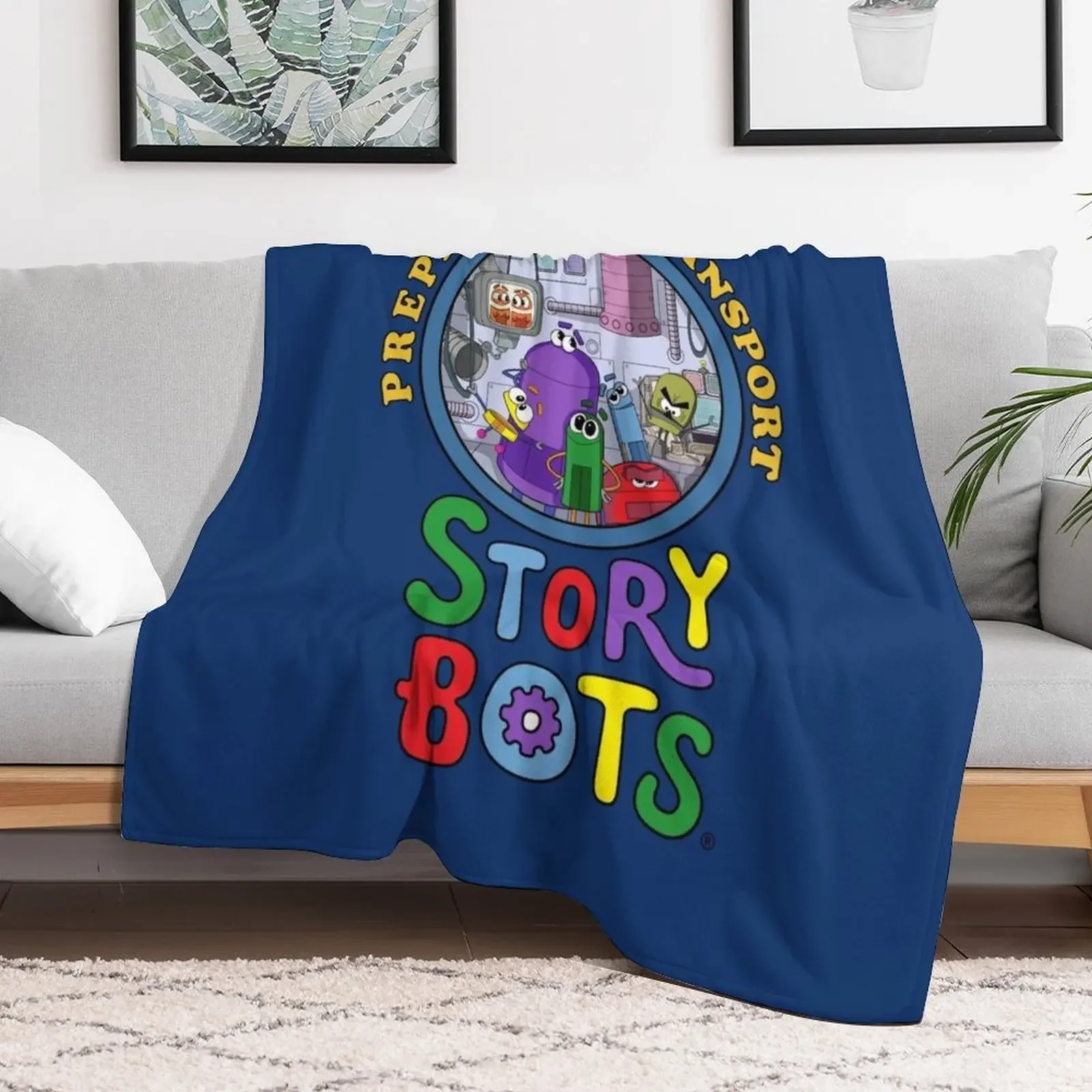 Prepare for Transport with Story Bots! Throw Blanket Thins Camping Blankets