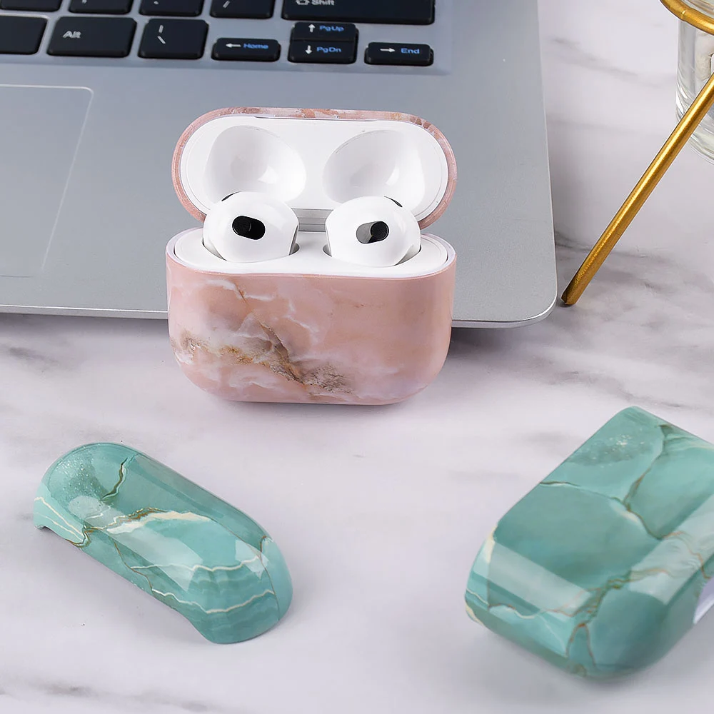 Per Airpods Pro 2 Gen Case 2022 Pro 2nd Marble Texture TPU auricolare Shell Cover per cuffie per Apple Airpods 3 Case Design di lusso