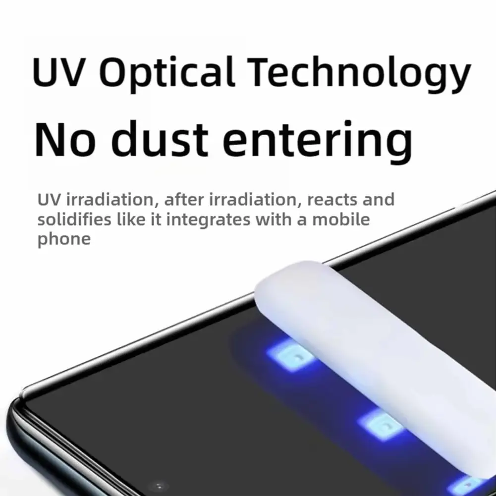 ل Realme GT7 Pro الأشعة فوق البنفسجية واقي للشاشة السينمائي منحني واقية المضادة للخدش واقي للشاشة غطاء كامل دروبشيبين R7H0