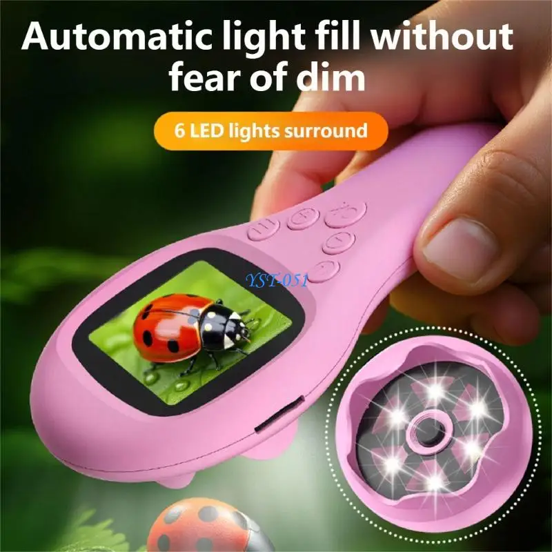 E15A Educational Gift Digital Handheld Microscope for Kids Portable Science Tool