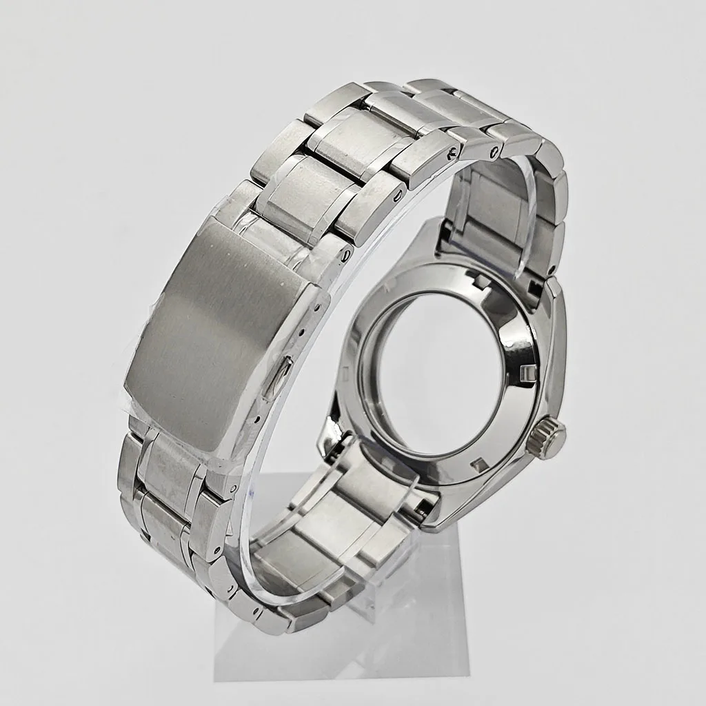 NH35 38mm Case Sapphire Glass Silver Watch Case Fit NH35 NH36 ETA2824 PT5000 Miyota8215 8205 821A Movement Watch Accessories - view 4