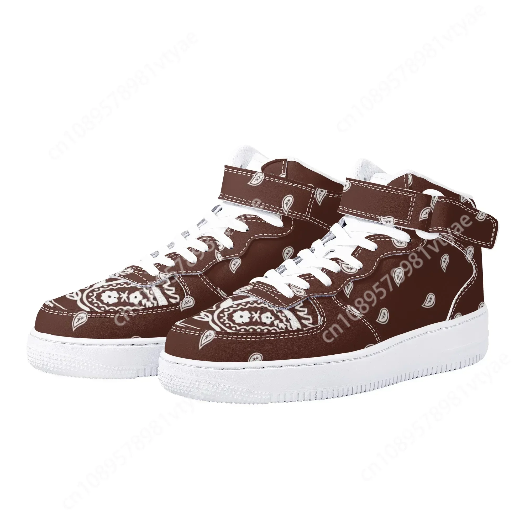New Arrivals Bandana Print Men Basketball Sneakers Leisure Shoes True Size Running Shoes Factory Direct Sales view 4