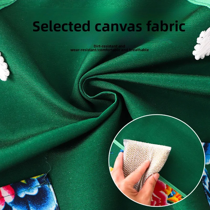 Northeast Big Flower Apron Women Kitchen Cooking Home Restaurant Anti Fouling Dirt Resistant Work Clothes Durable Comfortable