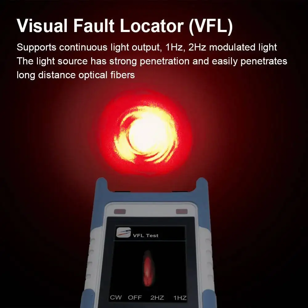 

TM583 Fiber Optic Power Meter SC UPC APC 10G PON OPM 1270/1310/1490/1550/1577nm 10GEPON XGPON RF FTTH Network