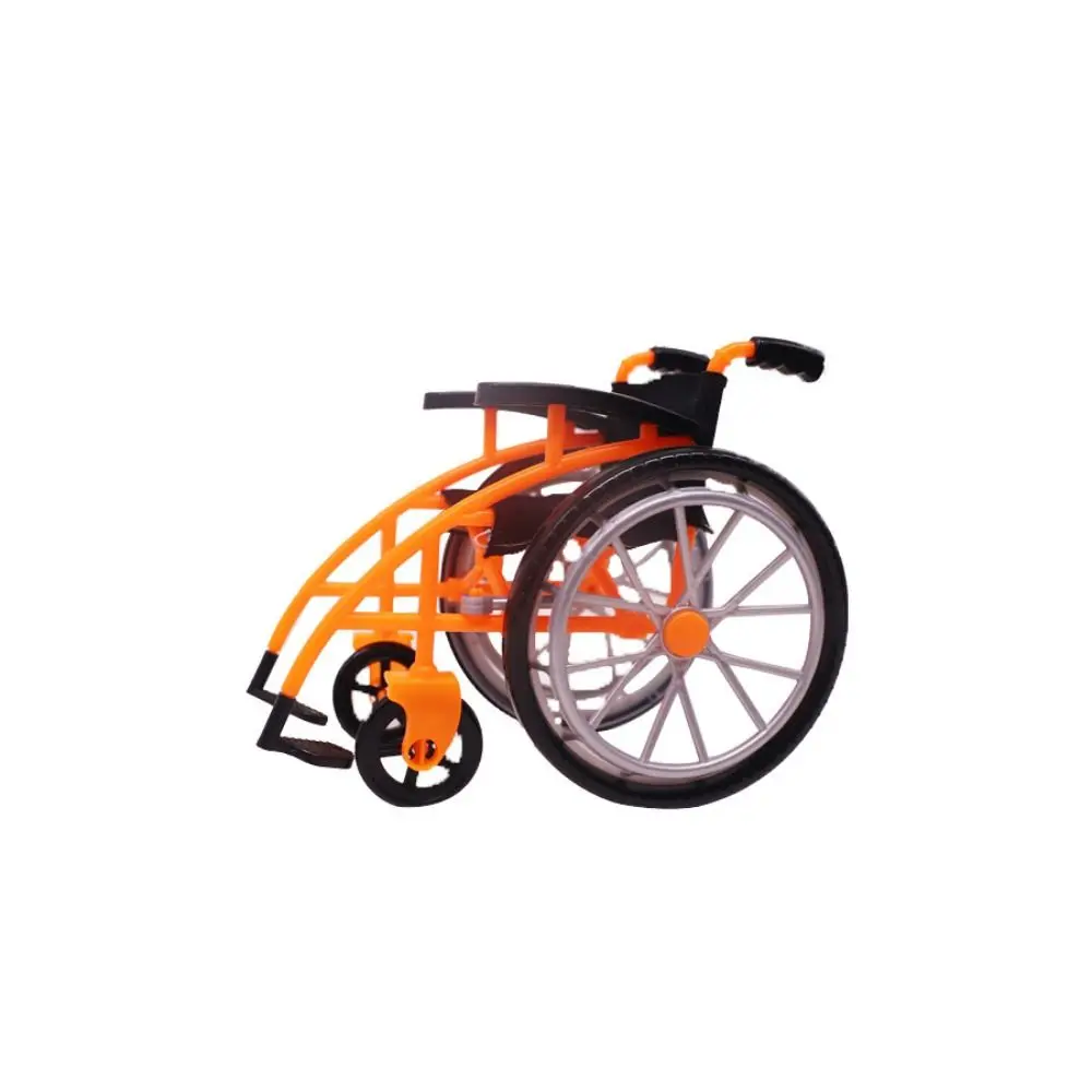 Poppenhuis accessoire miniatuur rolstoel DIY poppenhuis opvouwbaar poppenhuis decor realistische kinderen gits rolstoel speelset