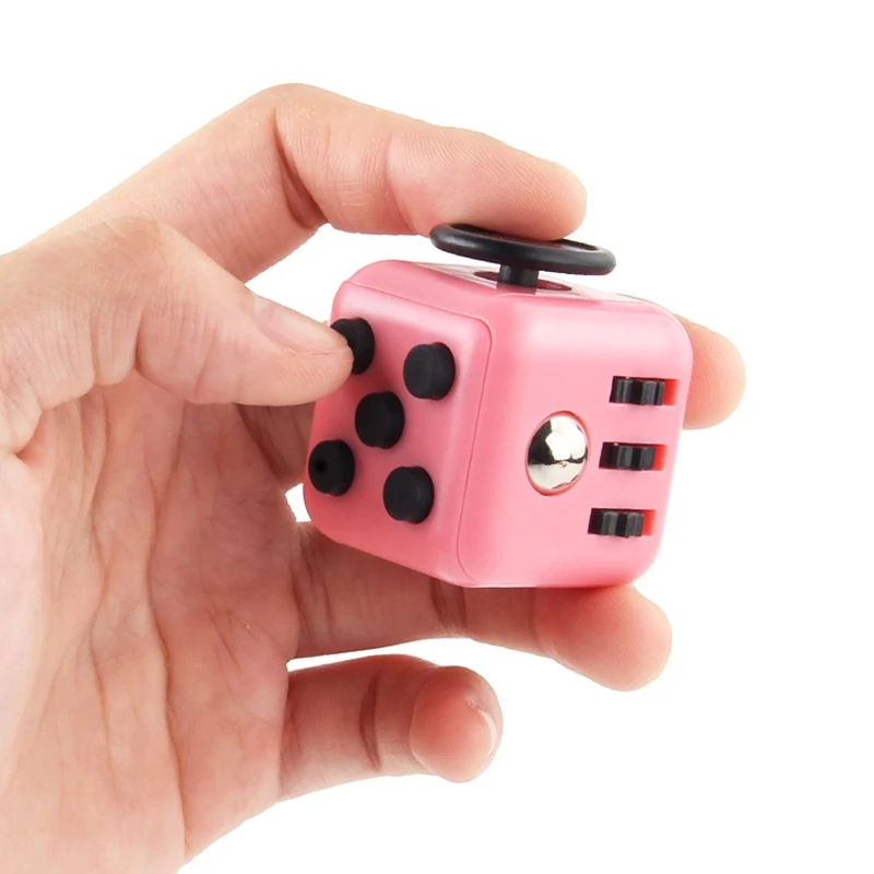 Cor sólida Fidget Decompression Dice para liberação Stress Relief, Autismo e Ansiedade Aliviar, Adulto e Crianças Fingertip