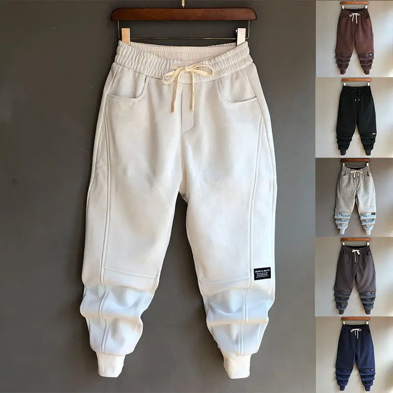 

Idopy New Fashion Harem Pants Streetwear Drawstring Elastic Waist Hip Hop Trousers Loose Fit Pants Joggers Sweatpants Ankle Cuff