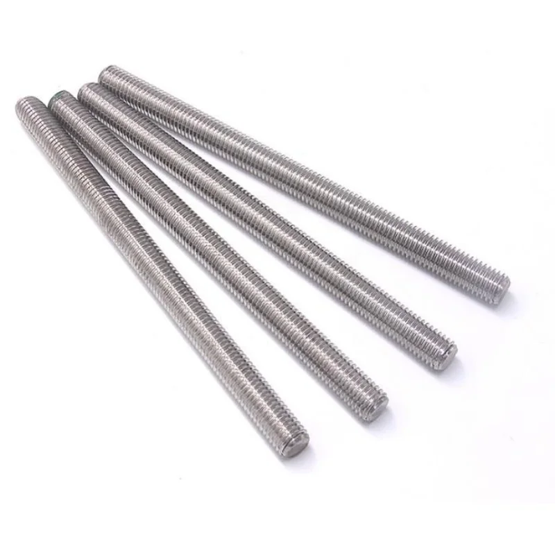 

304 Stainless Steel Threaded Rod M2 M2.5 M3 M4 M5 M6 M8 M10~M16 Full Threaded Rod Bolt Shaft Bar Screws Length 16~500mm