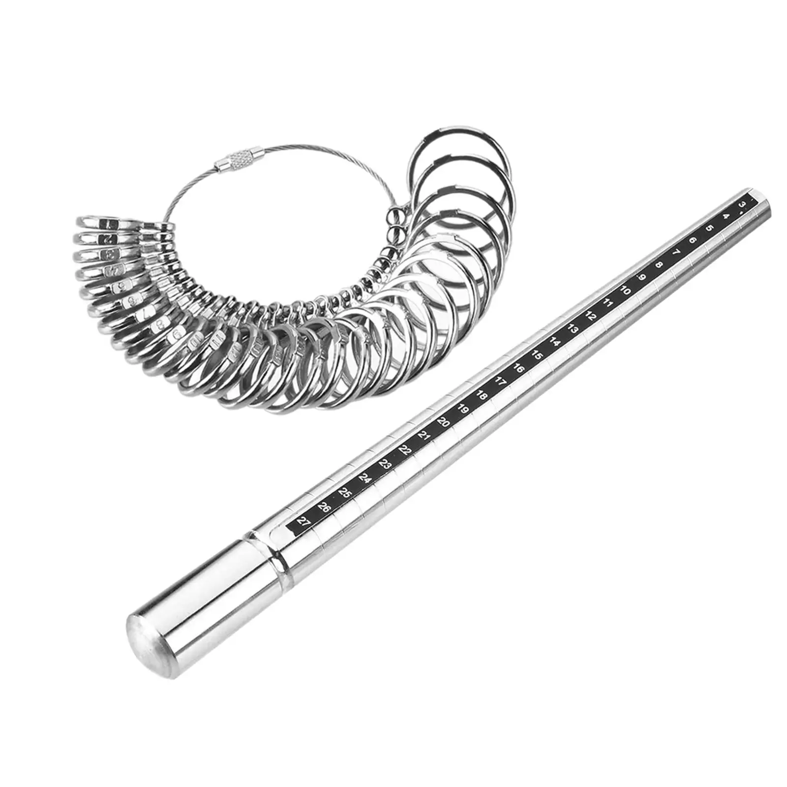Outil de mesure de bague avec mandrin, taille des doigts, accessoires de bricolage