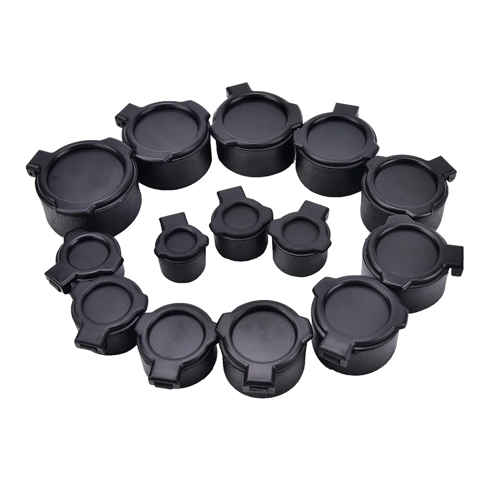 25.4-57mm Hunting Gun Caliber Rifle Scope Mounts Sight Quick Flip Spring Up Open Lens Cover Cap Eye Protect Objective Cap