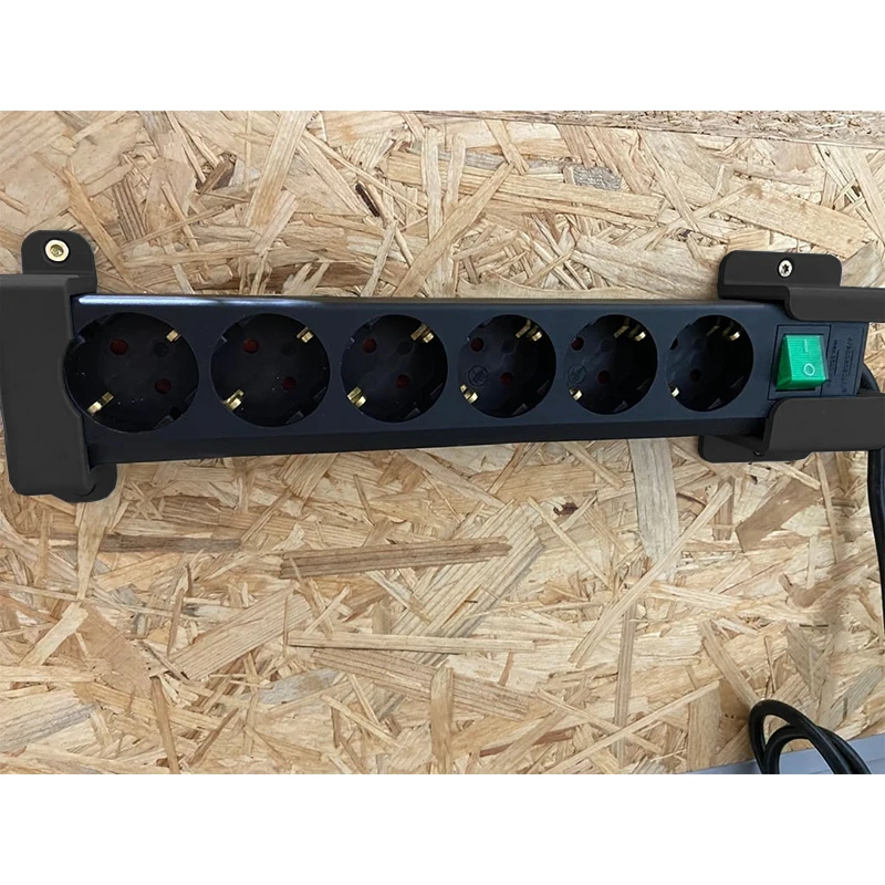 1pc Socket Adapter Bracket For Brennenstuhl  Hanging Wall Base German Design Power Board Holder With Screws For Stable