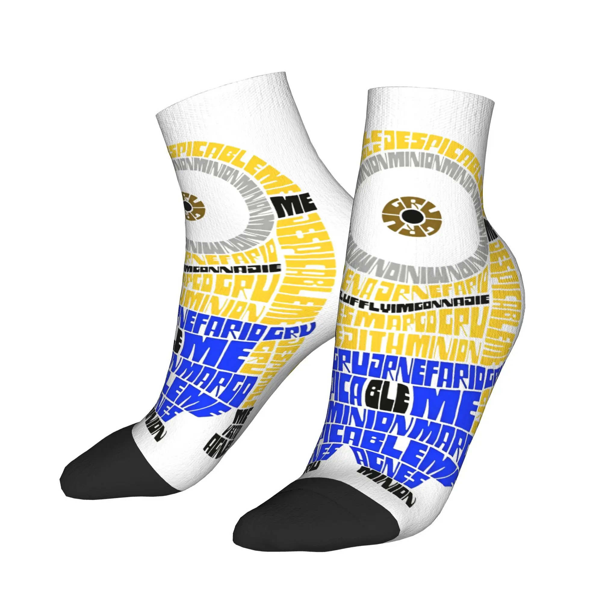 

Women Men Socks Minions Casual Comfortable Ankle Sock Summer Meme Graphic Outdoor Sports Anti Skid Socks