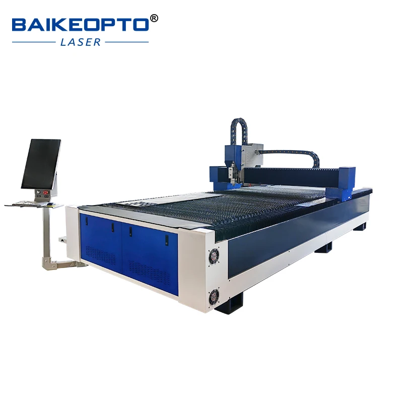 ماكينة قطع ألياف الليزر BK-3015S بقدرة 3000 وات باستخدام الحاسب الآلي أوتوماتيكية لقطع الصفائح المعدنية بدقة عالية
