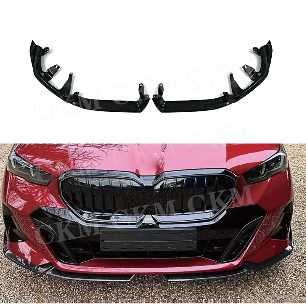 

ABS for BMW 5 Series G60 G68 M Sport 2024+ Front Bumper Splitter Lip Spoiler Chin Guard Body Kits Car Accessories