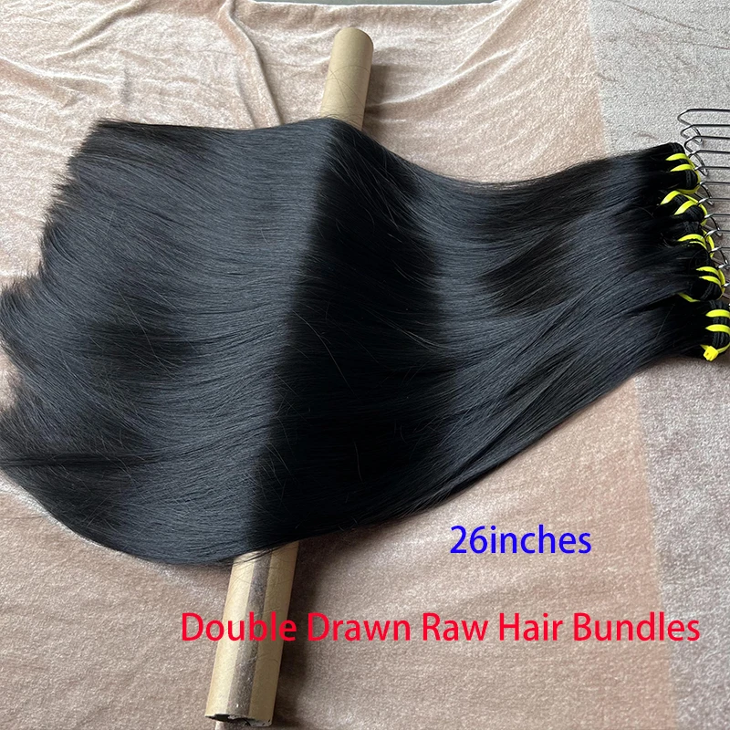 

GDYLUXURY Double Drawn Straight Hair bundles 100% human hair raw hair bundles brazilian straight human hair bundles weave