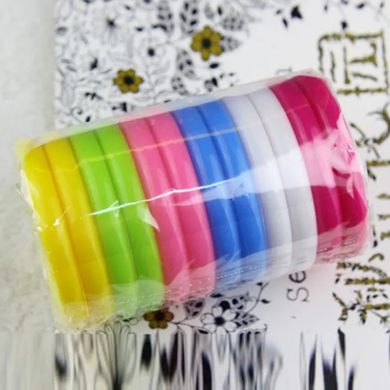 12pcs/Lot Trendy Colorful Plastic Bangle Bracelets For Kids Girls Candy Color Fashion Jewelry Accessories Gift Wholesale