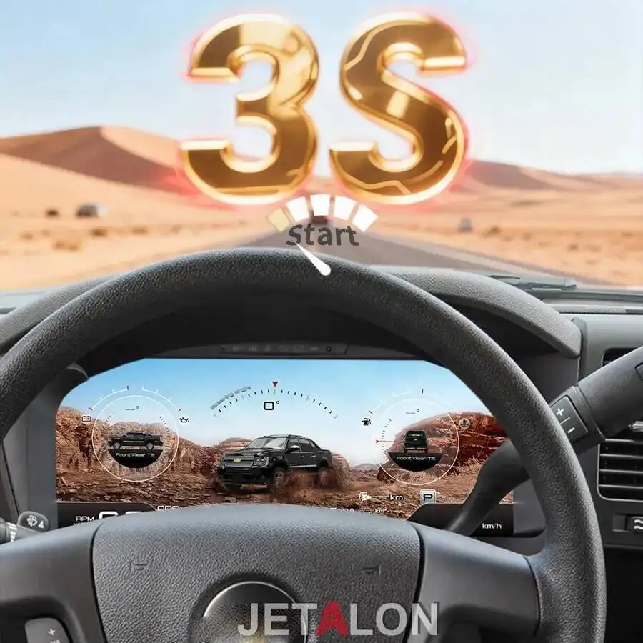 Pannello del cruscotto LCD per Chevrolet Silverado Tahoe 2007-2013 Strumento digitale Virtual Cockpit Contagiri Contachilometri Tachimetro