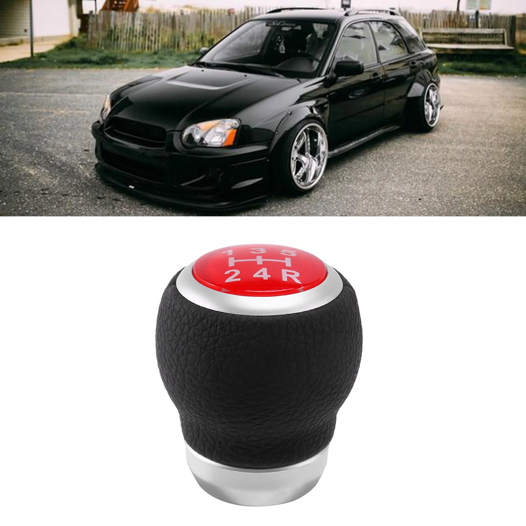 5 Speed Car Manual Transmission Shift Knob Gear Shift Knob for Subaru Impreza WRX STI Outback Forester 2010-2018