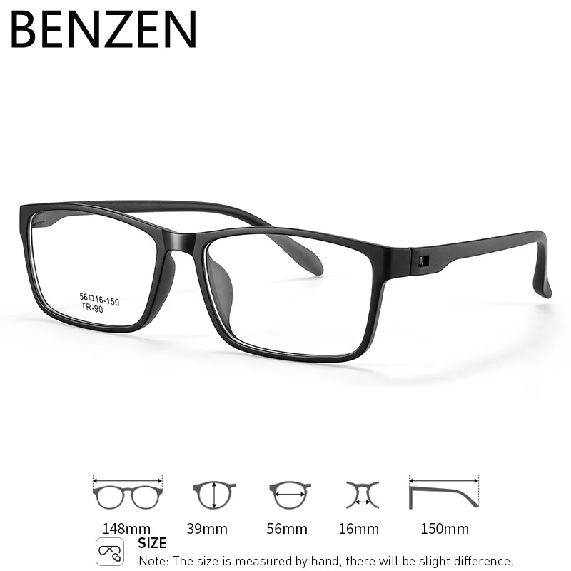 إطار نظارات Benzen TR للرجال إطار نظارات مستطيل للنساء #3