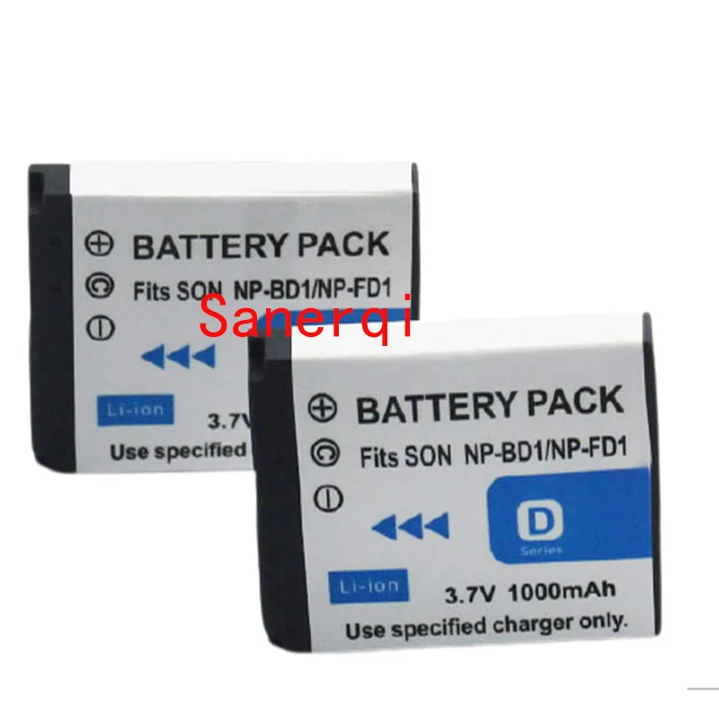 1000mAh NP-FD1 NP-BD1 NP BD1 FD1 Camera Li-ion Battery For SONY DSC T300 TX1 T900 T700 T500 T200 T77 T70 T900 T90