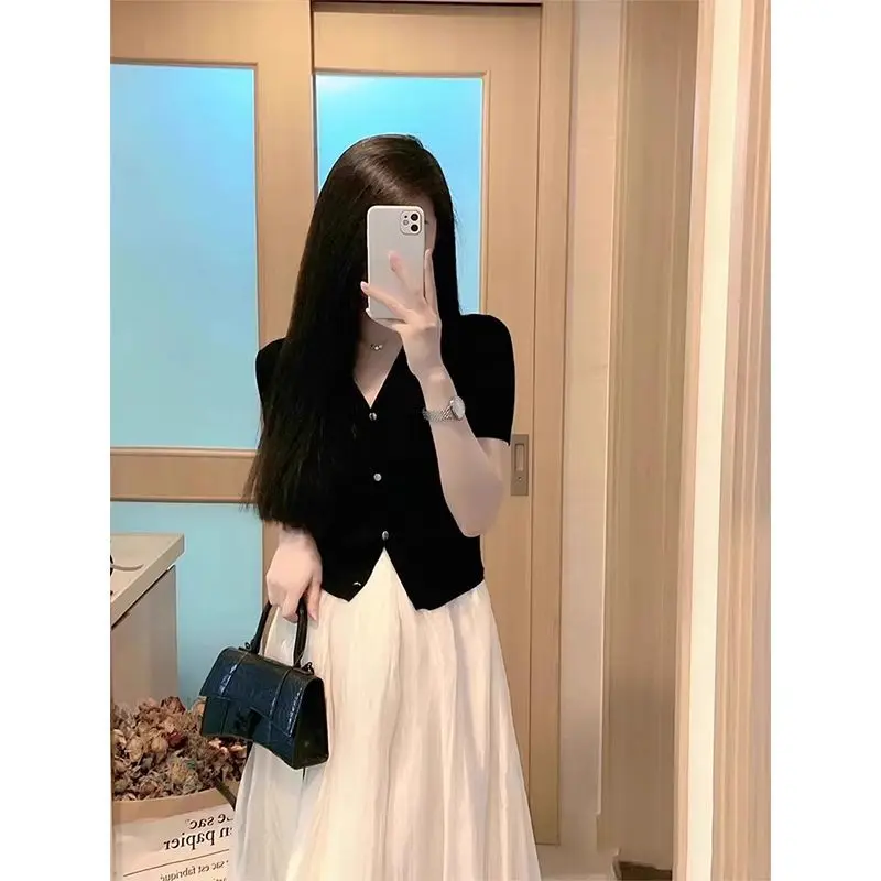 

Short Sleeve Shirts Womens Mesh Pleated Pintuck Cropped Top Festival Trendy Artistic Urban Student Youthful Statement Party